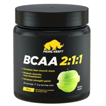 Prime Kraft Аминокислоты BCAA 211 Зеленое яблоко 150 г 626₽