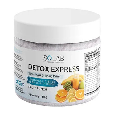 Solab, Напиток для похудения Detox Effect, фруктовый сок, 80 г