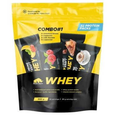 Prime Kraft Сывороточный протеин Whey Combo 1 32х30 г 2700₽