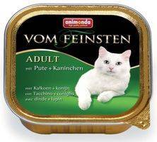 Animonda Vom Feinsten Adult Консервы Анимонда для кошек с Индейкой и Кроликом цена за упаковку 5390₽