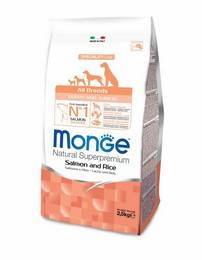 Monge Dog Monoprotein Puppy Junior Salmon with rice Сухой корм Монж для Щенков всех пород Лосось с рисом 990₽