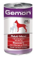Gemon Adult Maxi Chunks Beef Rice Консервы Джимон для собак Крупных пород кусочки Говядины с рисом цена за упаковку 4940₽