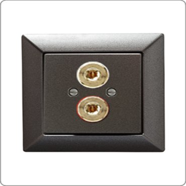 Розетка мультимедийная Audio mono WBT - Jung Eco Profi антрацит 13607₽