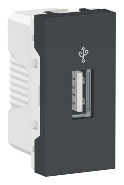 Розетка USB для передачи данных Schneider Electric Unica Modular антрацит 5166₽