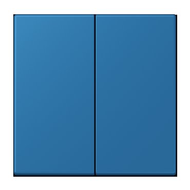 Выключатель двухклавишный Jung Le Corbusier на клеммах bleu ceruleen 31 10254₽