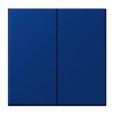 Выключатель самовозвратный двухклавишный проходной Jung Le Corbusier на клеммах bleu outremer fonce 6850₽