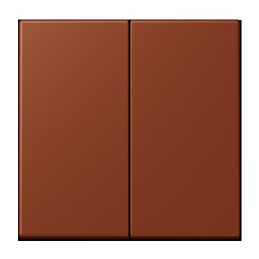 Выключатель самовозвратный двухклавишный проходной Jung Le Corbusier на клеммах terre sienne brulee 59 14892₽