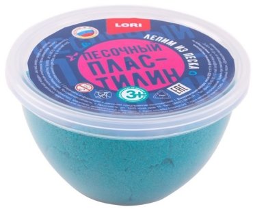 Пластилин песочный Изумрудный 250 гр 4 Пл-001 банка Lori 138₽