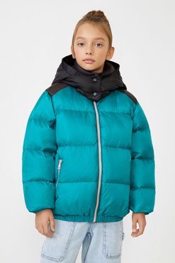 Пуховик 140 зеленый 9599₽