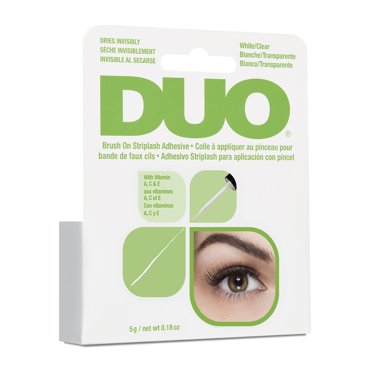 DUO Клей для накладных ресниц с витаминами прозрачный с кистью Duo Brush On Clear Adhesive 5г 1515₽