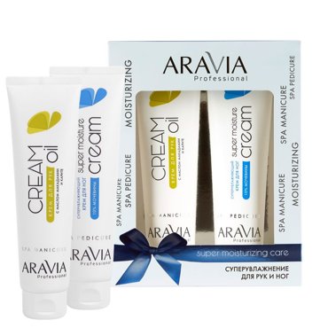ARAVIA Набор кремов Суперувлажнение крем для рук 100 мл крем для ног 100 мл Super Moisturizing Care 630₽
