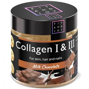 Пищевая добавка Коллаген 1 и 3 типа Fit And Joy Со вкусом молочного шоколада 90 г 470₽
