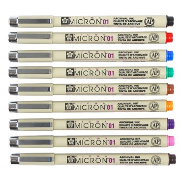 Линер Sakura PIGMA MICRON 01 025 мм коричневый фото 2 314₽