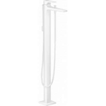 Смеситель hansgrohe Metropol для ванны однорычажный напольный с рычаговой рукояткой матовый белый 32532700 285348₽