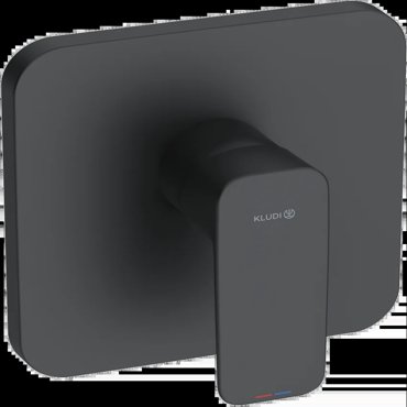 Смеситель для душа встраиваемый Kludi PureStyle черный матовый 18549₽