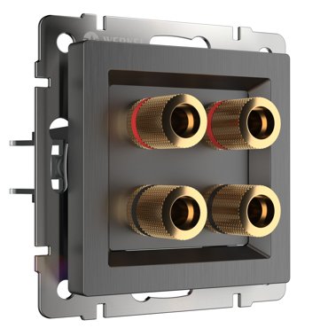 Розетка Werkel W1185004 Акустическая розетка графит рифленый 3210₽