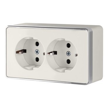 Розетка Werkel W5072103 Розетка двойная с заземлением Gallant слонов 651₽
