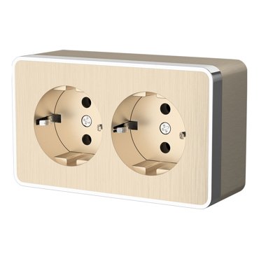 Розетка Werkel W5072110 Розетка двойная с заземлением Gallant шампан 1040₽