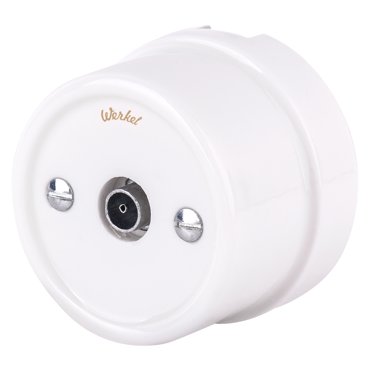 Розетка Werkel WL18-02-05 ТВ розетка белая Ретро 3240₽