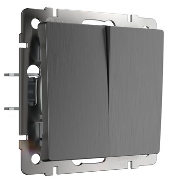 Выключатель Werkel W1122004 Выключатель двухклавишный проходной граф 1140₽