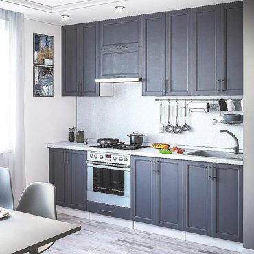 Прямая кухня Сканди-03 Graphite Softwood Белый 59008₽