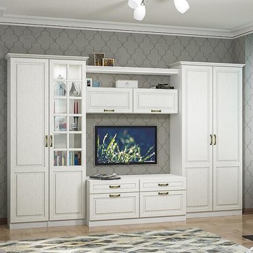 Гостиная Ливерпуль-04 Белое деревоЯсень Ваниль 84633₽