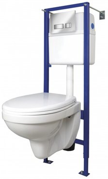 Комплект подвесной унитаз система инсталляции Cersanit Delfi SET-DELVecTPLMo-Cm-w 14990₽