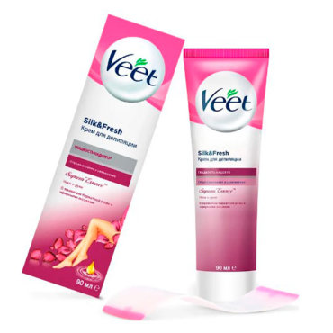 Крем Veet для депиляции Бархатная роза и эфирные масла 90 мл 560₽
