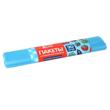 Пакеты для заморозки в ролике Домашний сундук 25x32 см 30 шт 60₽
