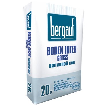 Bergauf Boden Inter Gross 20 кг Наливной пол быстротвердеющий 344₽