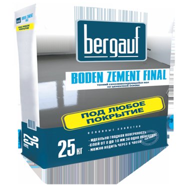 Bergauf Boden Zement Final 25 кг Наливной пол самовыравнивающийся 658₽