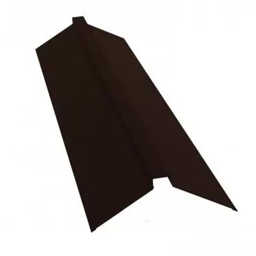 Планка конька плоского с пленкой Grand Line Satin 05 мм шоколад 115х30х115 мм 1943₽