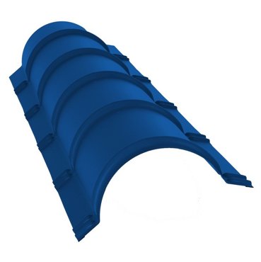 Конек полукруглый малый Grand Line Velur20 Ral 5005 резка 819₽