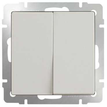 Выключатель встраиваемый Werkel WL03-SW-2G-ivory двухклавишный слоновая кость 298₽