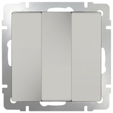 Выключатель встраиваемый Werkel WL03-SW-3G-ivory трехклавишный слоновая кость 513₽