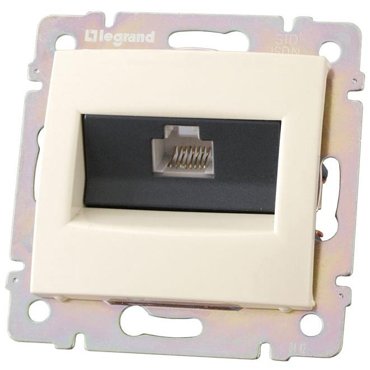 Механизм компьютерной розетки Legrand Valena 774341 RJ45-ISDN одноместный Слоновая кость 1249₽