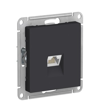 Механизм розетки компьютерной Schneider Electric AtlasDesign RJ45 ATN001083 черный 668₽