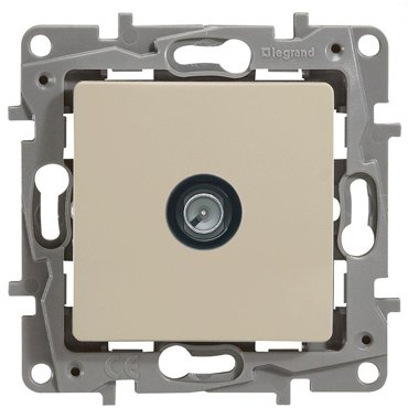 Механизм TV розетки Legrand Etika 672365 оконечный Слоновая кость 5 Дб 340₽