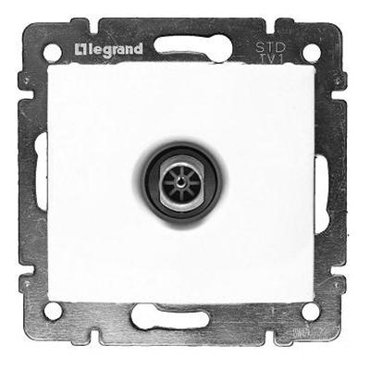 Механизм TV розетки Legrand Valena 774430 оконечный белый 952₽