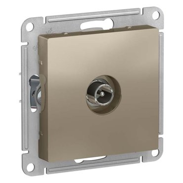 Механизм TV розетки Schneider Electric AtlasDesign ATN000591 оконечный шампань 496₽