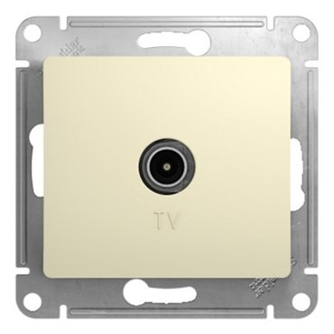 Механизм TV розетки Schneider Electric Glossa GSL000291 оконечный одноместный бежевый 280₽