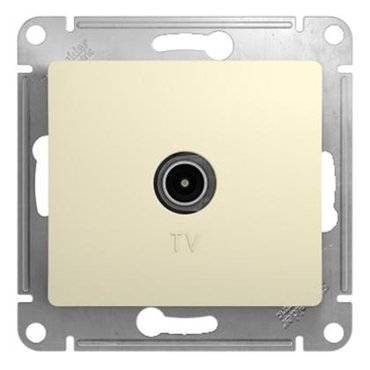 Механизм TV розетки Schneider Electric Glossa GSL000292 проходной одноместный бежевый 307₽