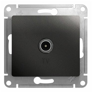 Механизм TV розетки Schneider Electric Glossa GSL000791 оконечный одноместный антрацит 418₽