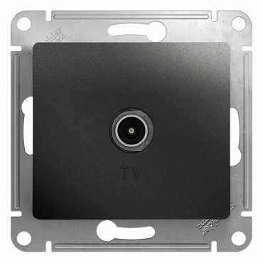 Механизм TV розетки Schneider Electric Glossa GSL000793 одноместный антрацит 217₽