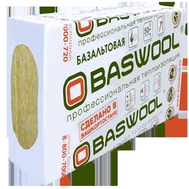 Baswool Лайт 45 1200х600 мм 100 мм Минеральная вата 1440₽