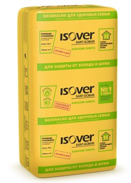 Isover Классик 1170х610 100 мм Минеральная вата Плита 696₽