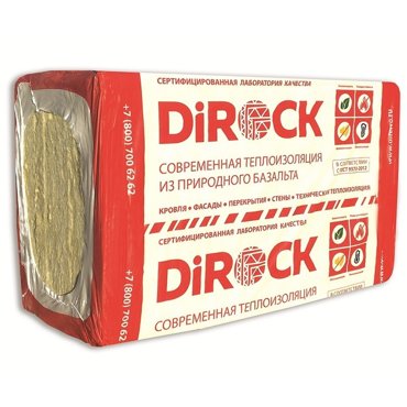 Теплоизоляция Dirock Акустик 1000х600х50 мм 8 плит 534₽