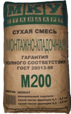 МКУ М-200 40 кг Смесь монтажно-кладочная 140₽