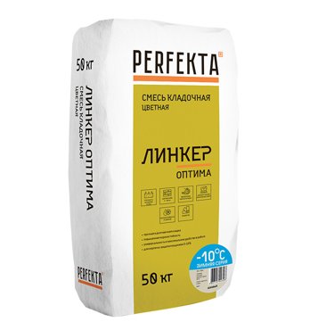 Смесь кладочная Perfekta Линкер Оптима зимняя супер-белый 50 кг 644₽