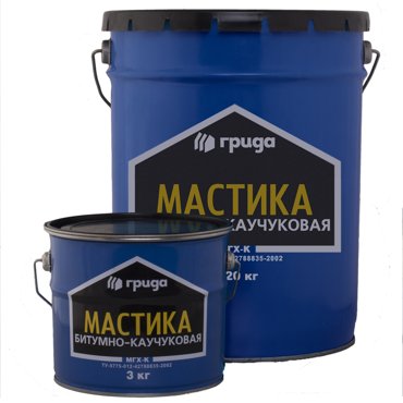 Мастика Грида МГХ-К 3 кг битумно-каучуковая 423₽